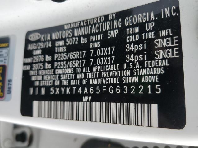 5XYKT4A65FG632215 KIA SORENTO LX