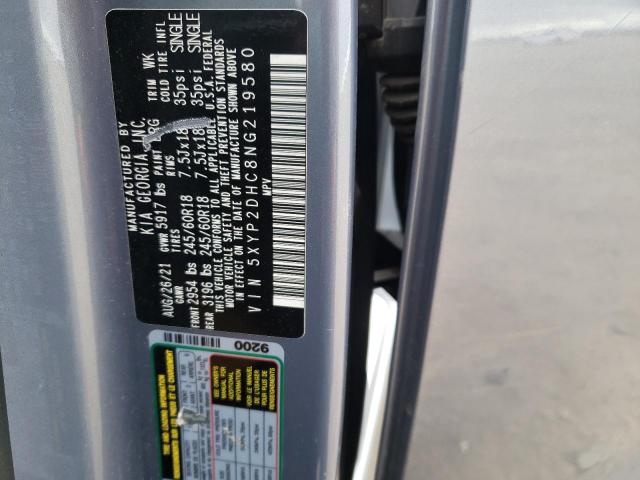 5XYP2DHC8NG219580 KIA Telluride Lx