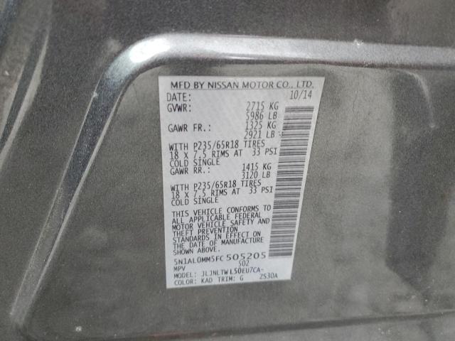5N1AL0MM5FC505205 Infiniti QX60