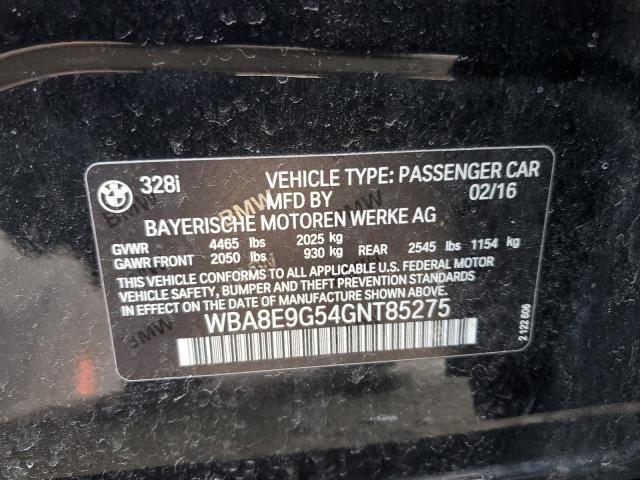WBA8E9G54GNT85275 BMW 328 I Sulev