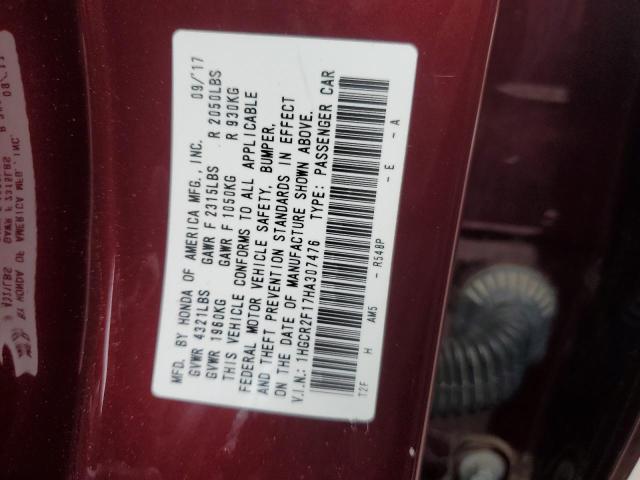 1HGCR2F17HA307476 Honda Accord Sport Special Edition