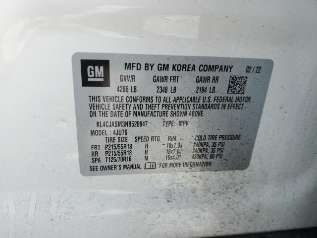 KL4CJASM3NB528847 Buick Encore Preferred