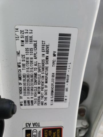 5J6RM4H30FL001894 Honda CR-V LX