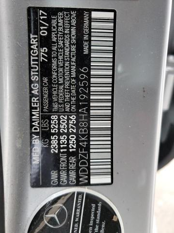 WDDZF4KB8HA192596 Mercedes-Benz E 300 4matic