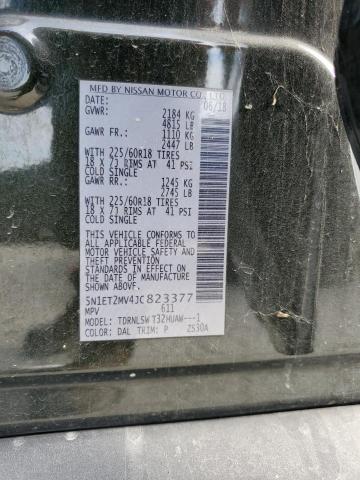 5N1ET2MV4JC823377 Nissan Rogue Sv Hybrid