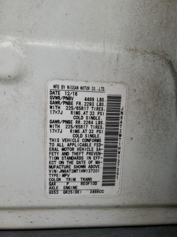 JN8AT2MT1HW137201 Nissan ROGUE S