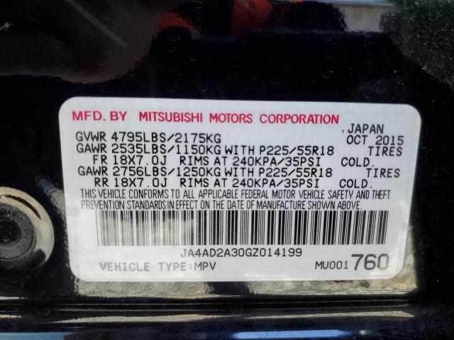 JA4AD2A30GZ014199 Mitsubishi Outlander Es
