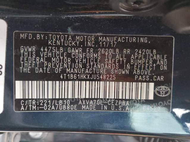 4T1B61HKXJU548225 Toyota CAMRY XSE