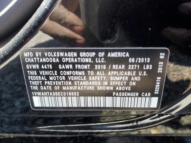 1VWAH7A35EC016552 Volkswagen PASSAT S