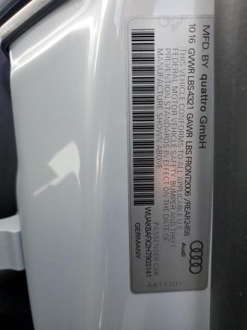 WUAKBAFX2H7903141 Audi R8 5.2 Plus Quattro