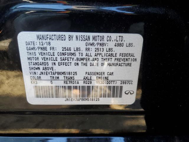 JN1EV7AP8KM518125 Infiniti Q50 LUXE