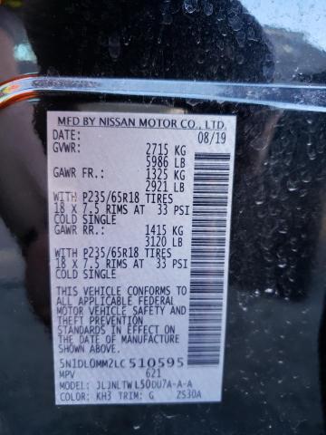 5N1DL0MM2LC510595 Infiniti QX60 LUXE