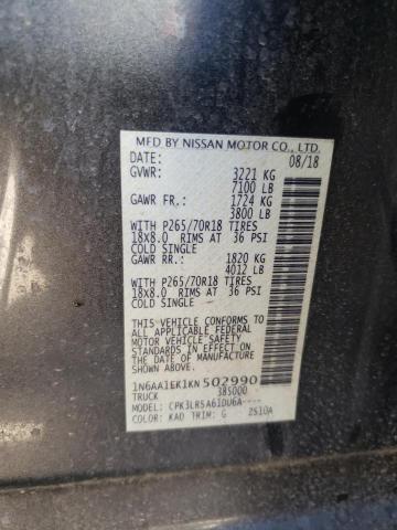 1N6AA1EK1KN502990 Nissan TITAN S