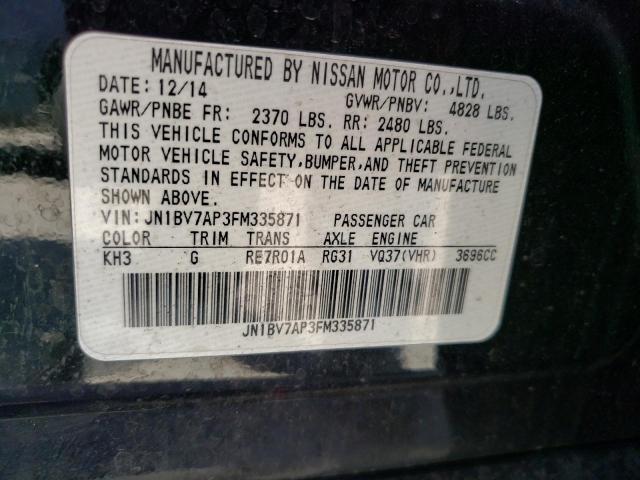 JN1BV7AP3FM335871 Infiniti Q50 BASE