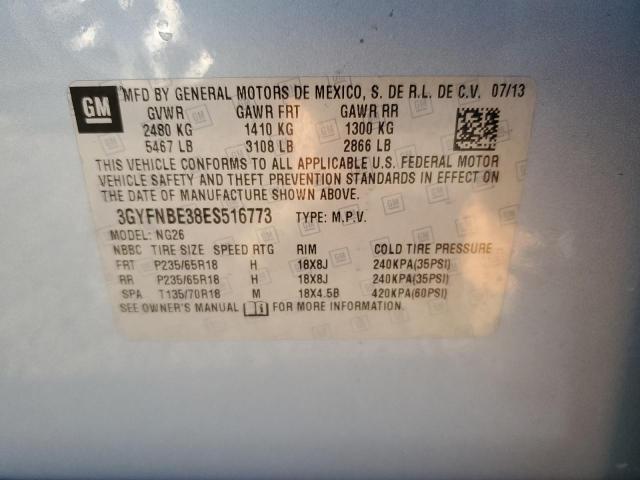 3GYFNBE38ES516773 Cadillac Srx Luxury Collection