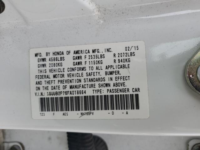 19UUB2F76FA018664 Acura Tlx Advance