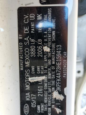 3KPFK4A73HE159413 KIA FORTE LX