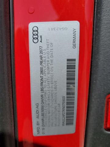 WAUL2AF27KN075903 Audi A6 Premium Plus
