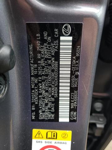 58ABK1GGXHU039988 Lexus ES 350