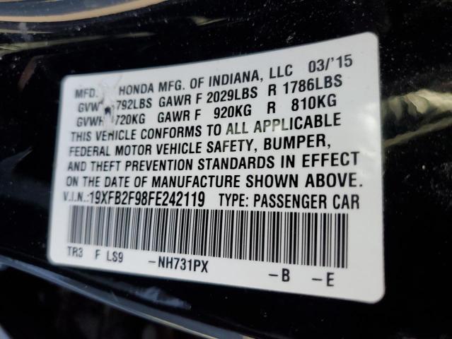 19XFB2F98FE242119 Honda CIVIC EXL