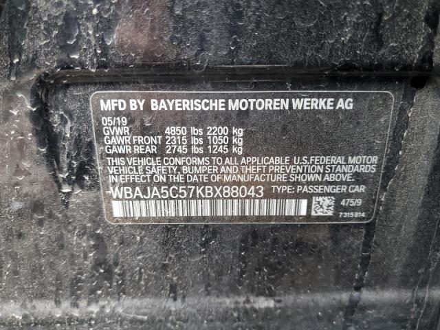 WBAJA5C57KBX88043 BMW 530 I