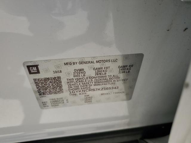 1GYKNCRS7KZ165343 Cadillac XT5 LUXURY
