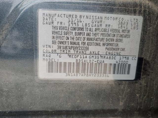 3N1AB7AP8HY233356 Nissan SENTRA S