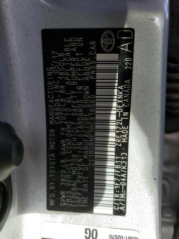 2T1BURHE1HC916060 Toyota COROLLA L