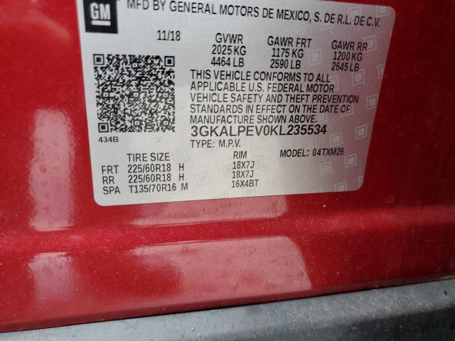 3GKALPEV0KL235534 GMC Terrain Slt