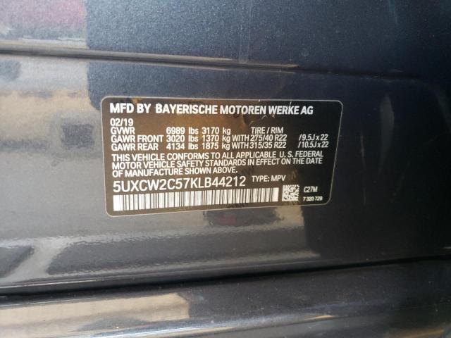 5UXCW2C57KLB44212 BMW X7 Xdrive40i