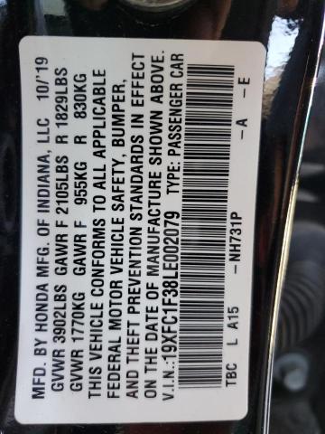19XFC1F38LE002079 Honda CIVIC EX
