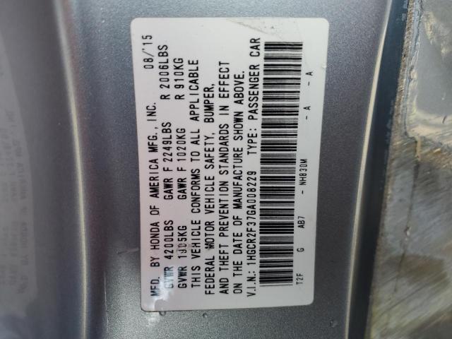 1HGCR2F37GA008229 Honda ACCORD LX