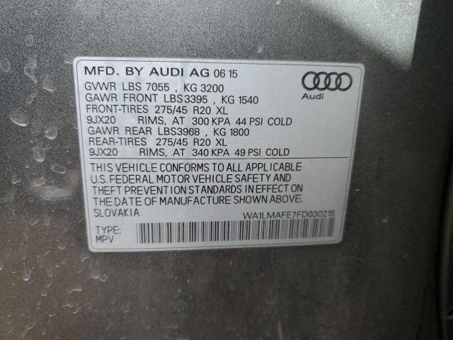 WA1LMAFE7FD030215 Audi Q7 Tdi Premium Plus