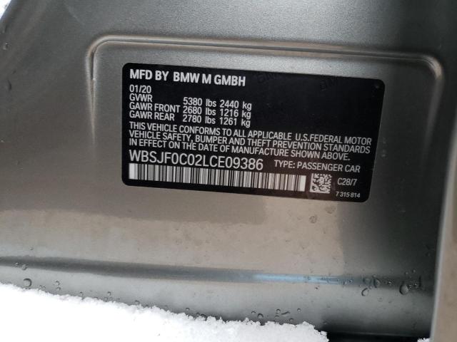 WBSJF0C02LCE09386 BMW M5 BASE