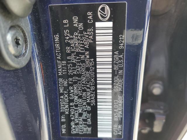 58ABZ1B15KU012154 Lexus ES 350