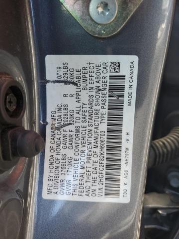 2HGFC2F82KH606703 Honda Civic Sport