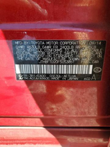 JTHBF1D20F5053851 Lexus IS 250