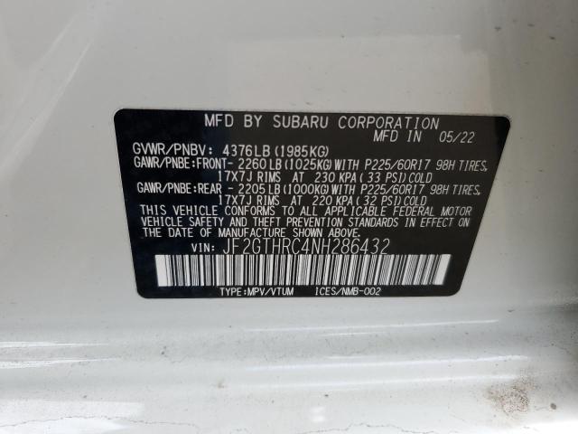JF2GTHRC4NH286432 Subaru Crosstrek Sport