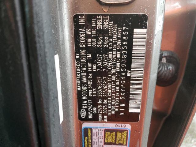 5XYPG4A59JG356857 KIA SORENTO LX