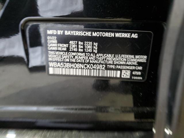 WBA53BH08NCK04982 BMW 530 I