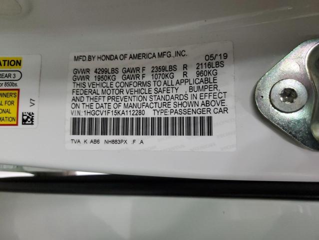 1HGCV1F15KA112280 Honda ACCORD LX