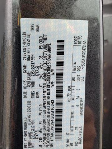 1FMCU9G94GUB16343 Ford ESCAPE SE