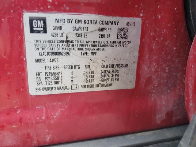 KL4CJCSB8GB525097 Buick Encore
