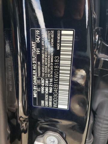 WDD3G4EB1KW018183 Mercedes-Benz A 220