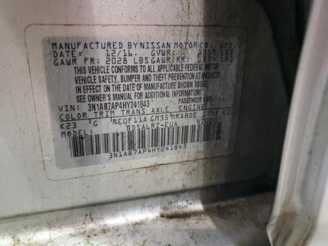 3N1AB7AP4HY241843 Nissan SENTRA S