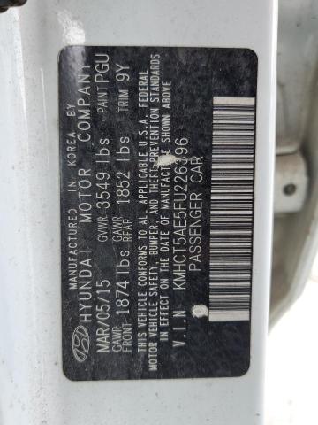 KMHCT5AE5FU226396 Hyundai ACCENT GS
