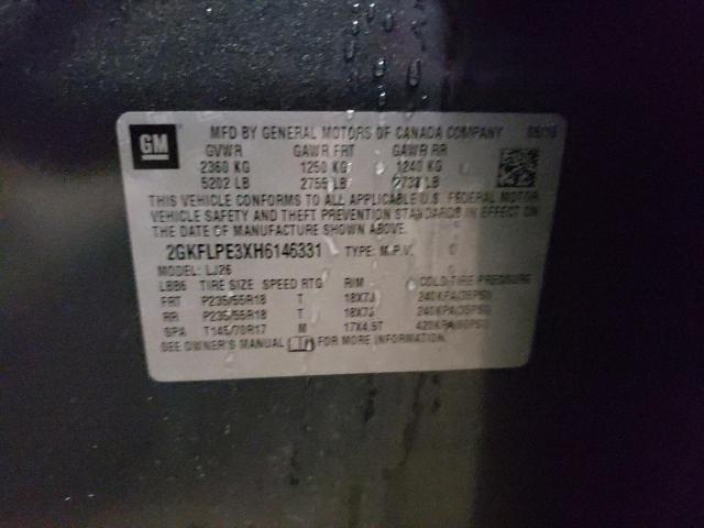2GKFLPE3XH6146331 GMC Terrain Slt
