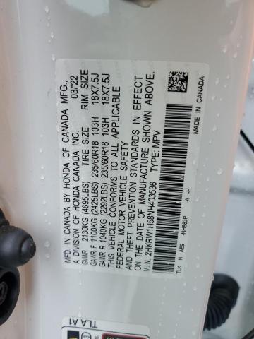 2HKRW1H58NH403536 Honda CR-V EX