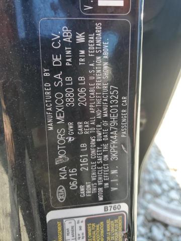 3KPFK4A79HE013257 KIA FORTE LX