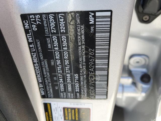 4JGDF7CE7EA296762 Mercedes-Benz Gl 450 4matic